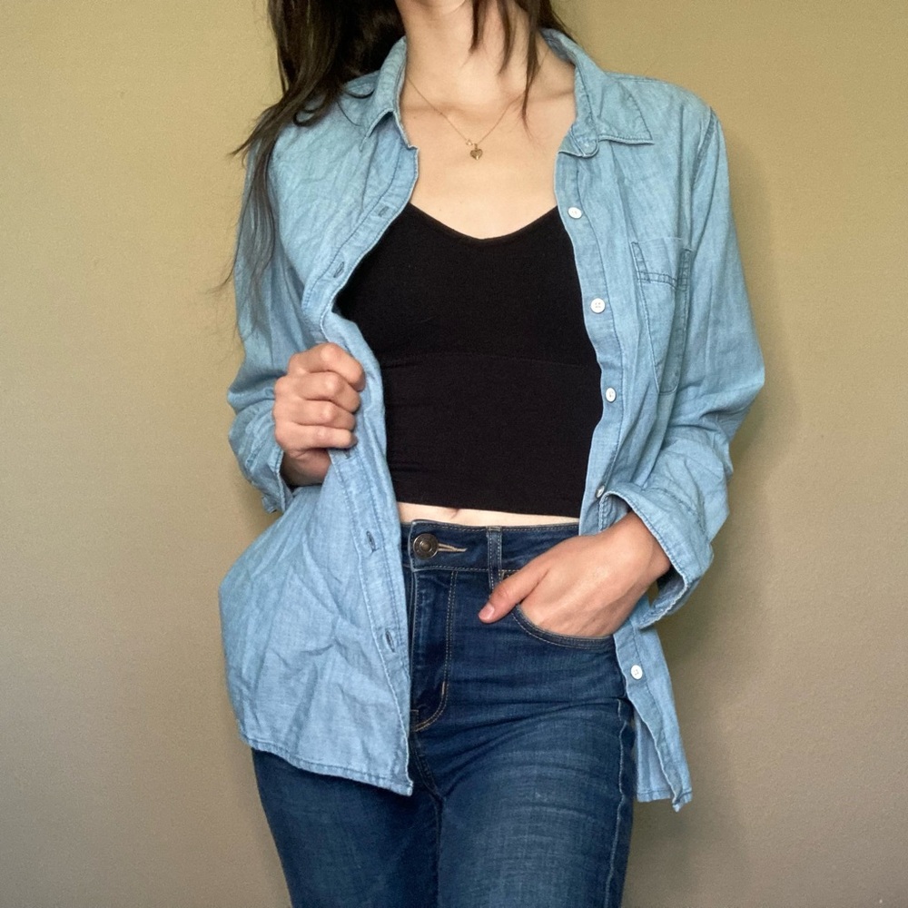 Old Navy Light Blue Button Down Shirt